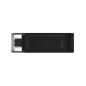 Kingston DataTraveler 70 64GB USB-C 3.2 Gen 1 USB stick Sort